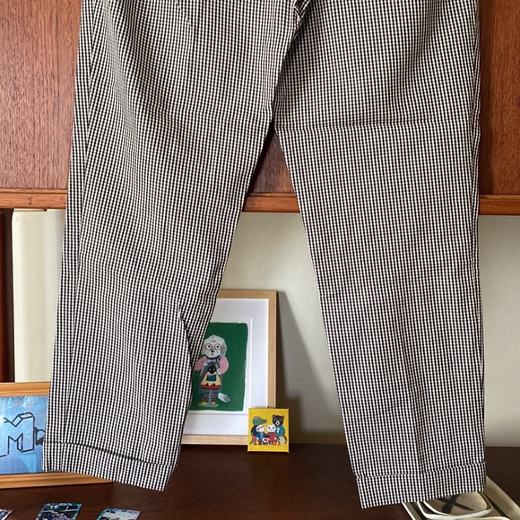 Uniqlo black and white checkered pants/slacks - Picture 7 of 10